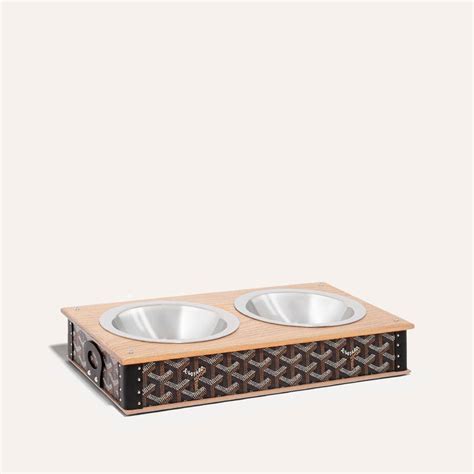 goyard dog bowl|maison goyard double bowl.